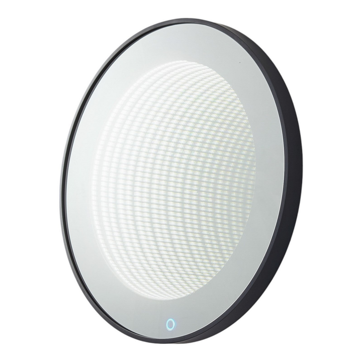 Lucande Led Spiegel Infinity Wandspiegel Schwarz Aluminium Ip44 60cm B-Ware - 4251911777918