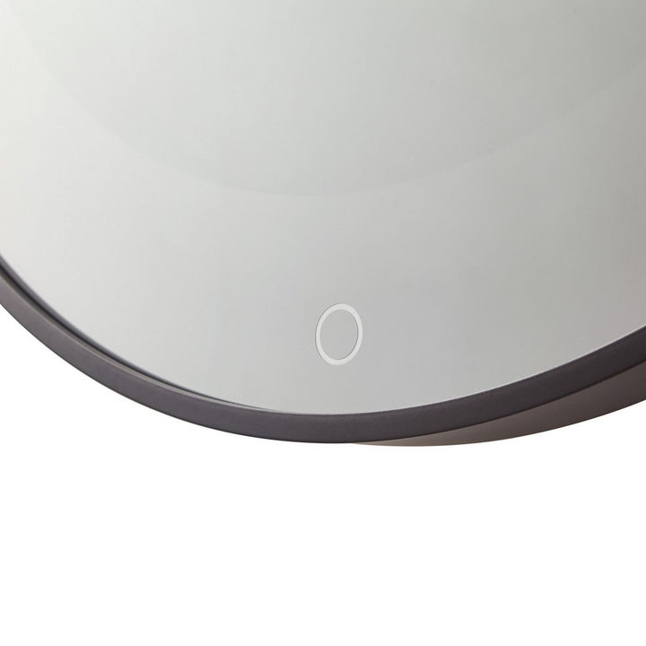 Lucande Led Spiegel Infinity Wandspiegel Schwarz Aluminium Ip44 60cm B-Ware - 4251911777918