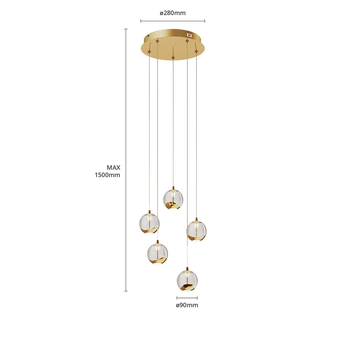 Lucande LED Pendelleuchte Hayley Hängelampe Deckenlampe Lampe SIEHE TEXT/FOTO - 4251096562477