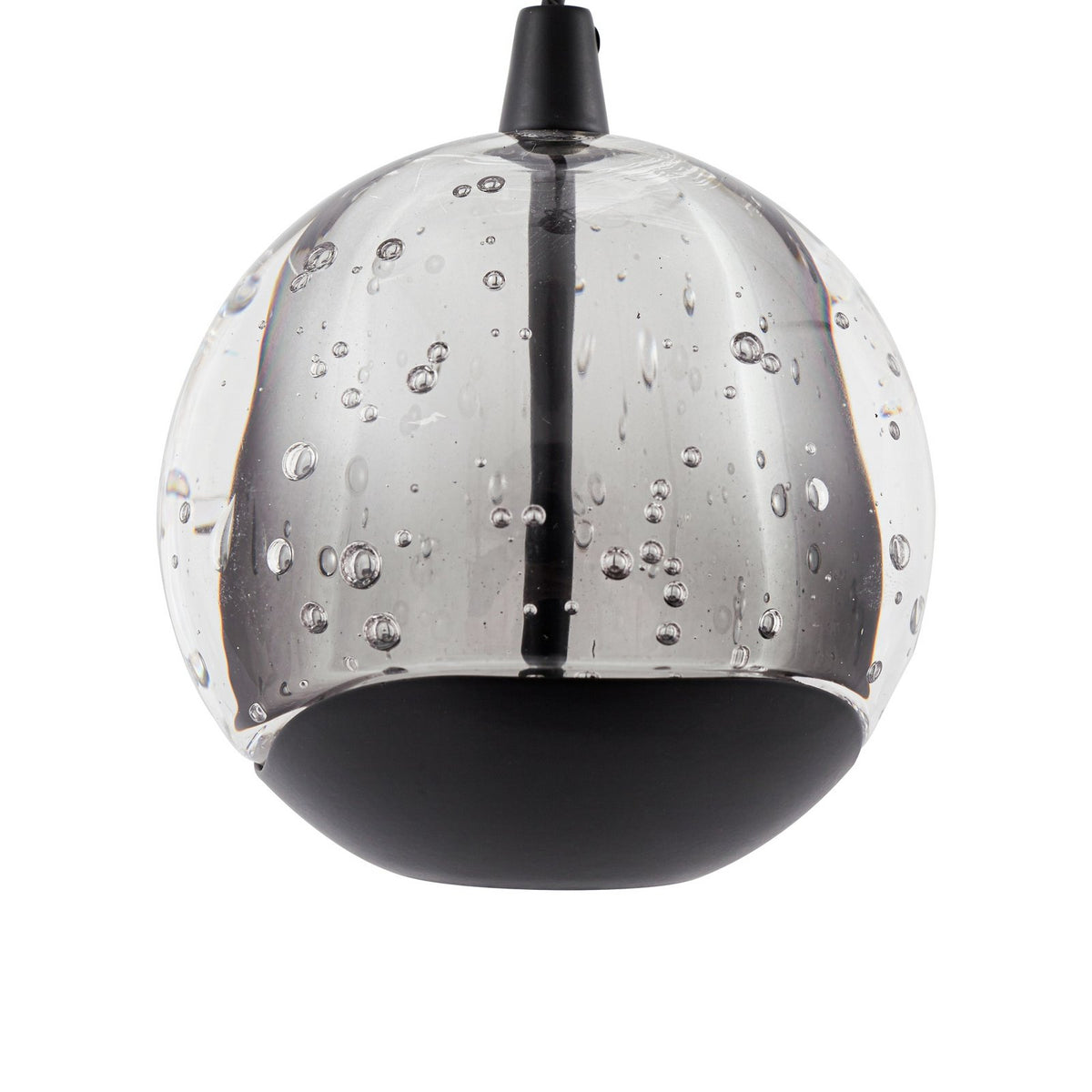 Lucande Pendelleuchte Hängelampe LED Hayley schwarz Glas 3-flammig 3000 K 15 W - 4251911798784