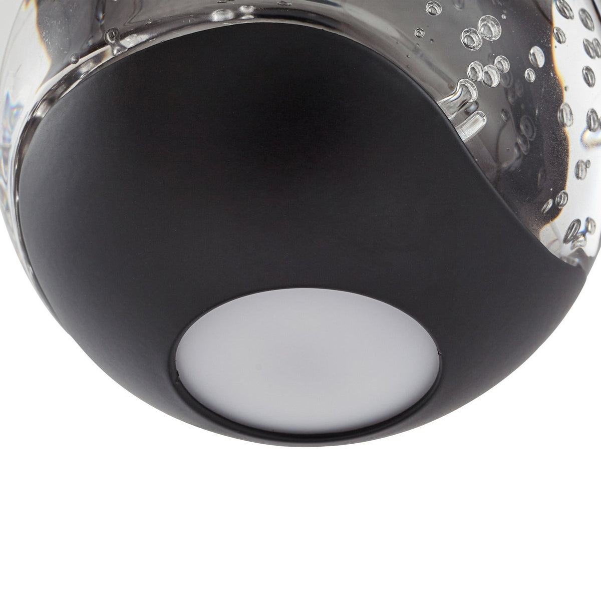 Lucande Pendelleuchte Hängelampe LED Hayley schwarz Glas 3-flammig 3000 K 15 W - 4251911798784