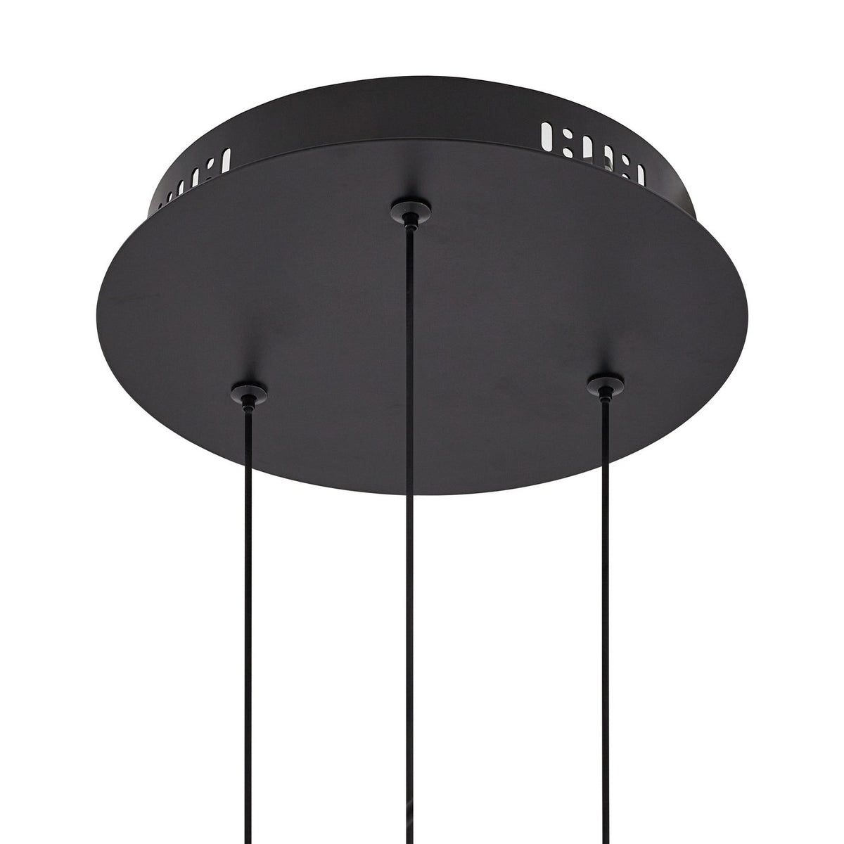 Lucande Pendelleuchte Hängelampe LED Hayley schwarz Glas 3-flammig 3000 K 15 W - 4251911798784