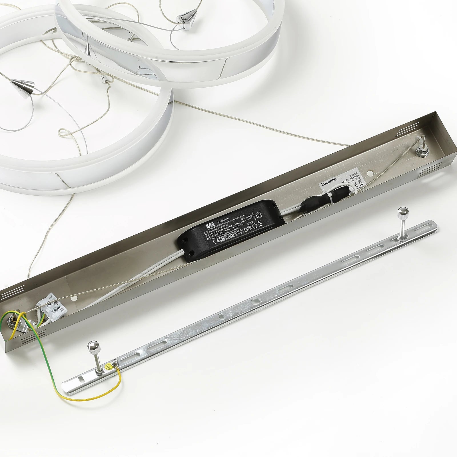 Lucande Pendelleuchte Hängelampe LED Lyani chrom dimmbar Esszimmer Wohnzimmer - 4251096550283