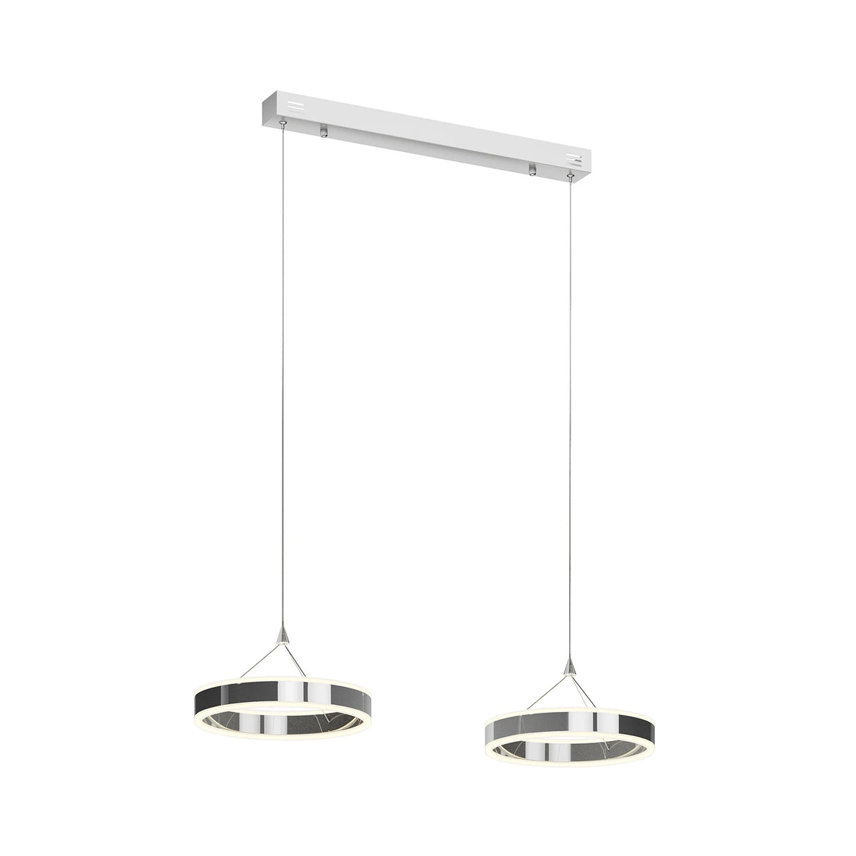 Lucande Pendelleuchte Hängelampe LED Lyani chrom dimmbar Esszimmer Wohnzimmer - 4251096550283