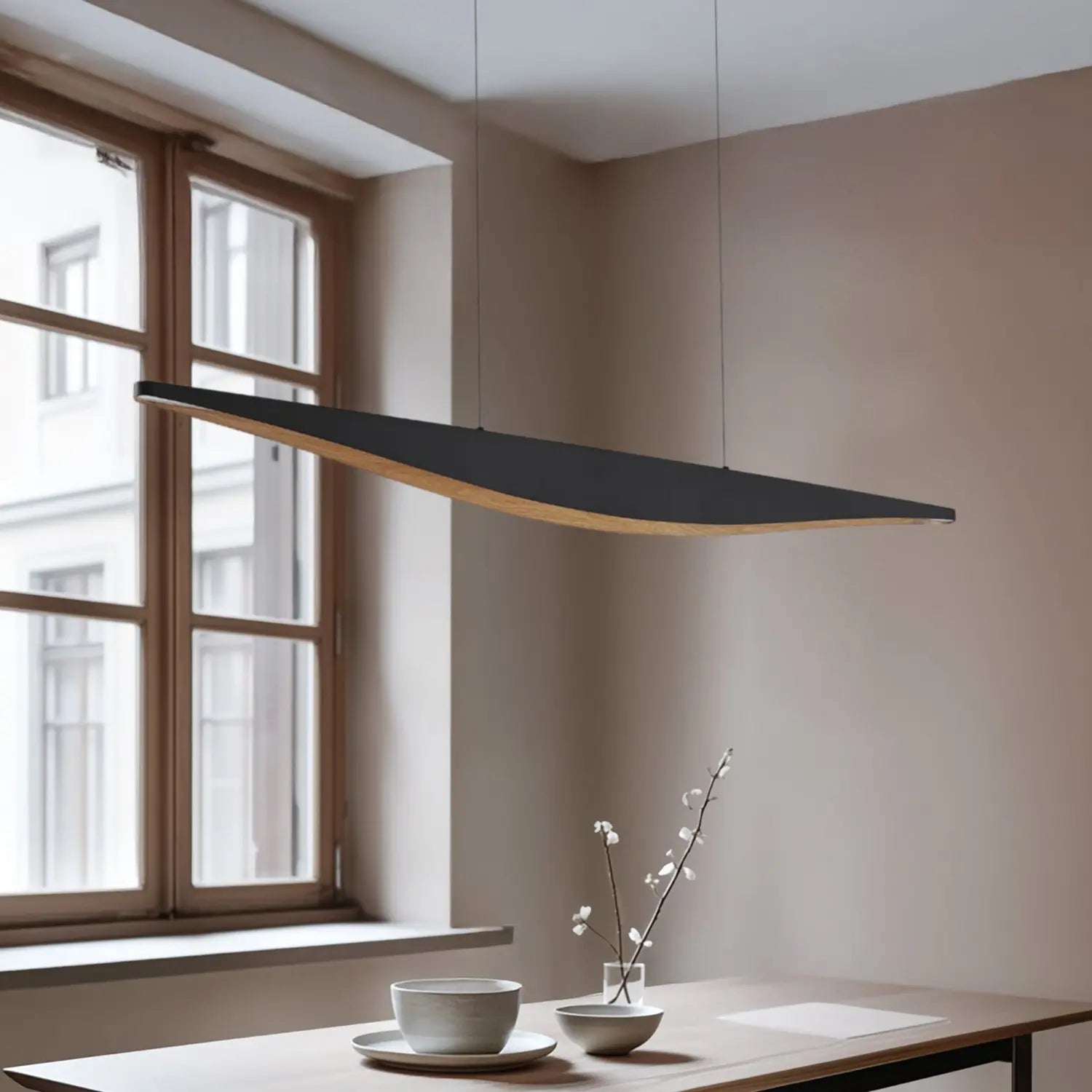 B-Ware Lucande Led Pendelleuchte Deckenlampe Led Lampe Schwarz 140 Cm Cct - 4255830900563