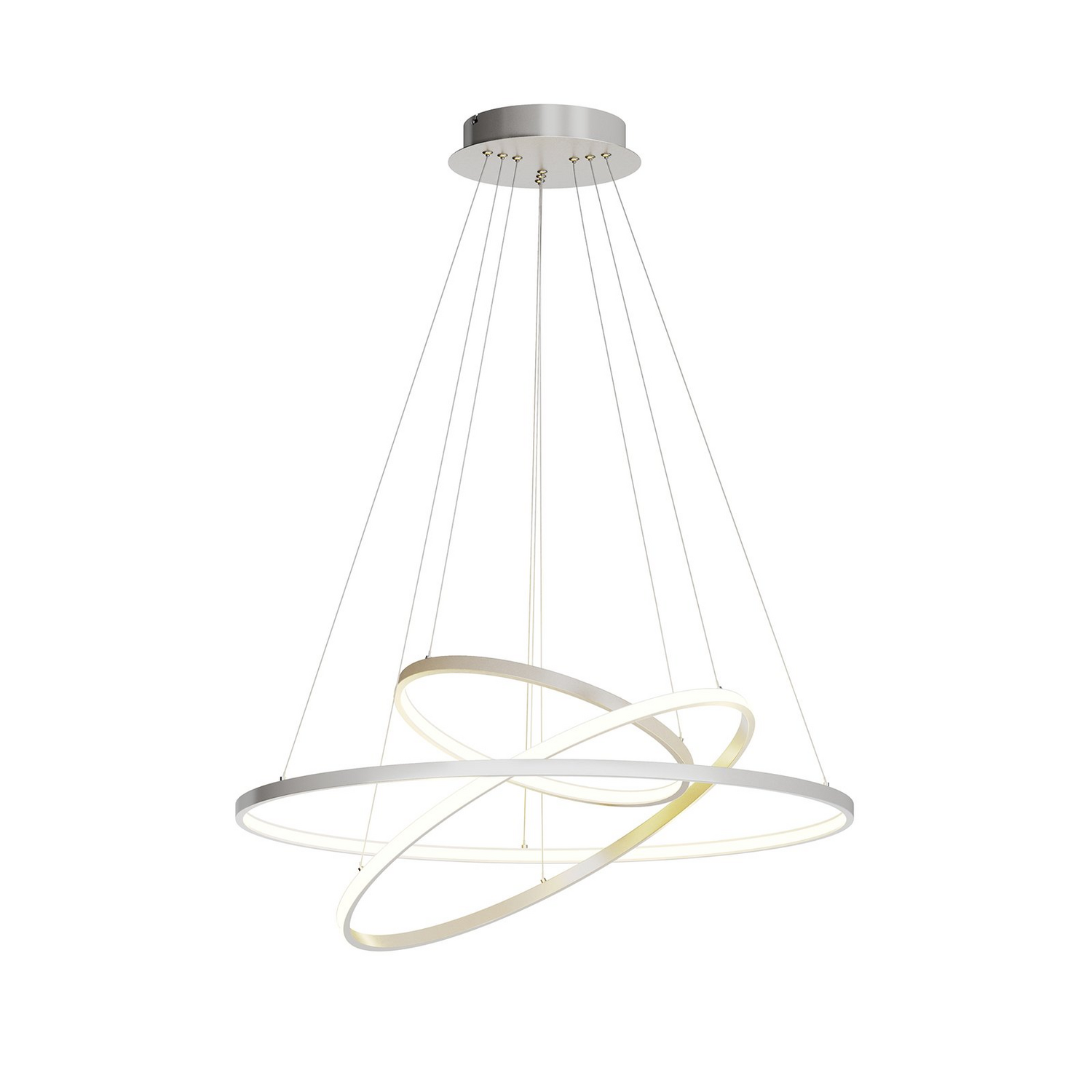 B-Ware Lucande Ezana Pendelleuchte Deckenlampe Hängeleuchte Lampe ø80cm Led Metall