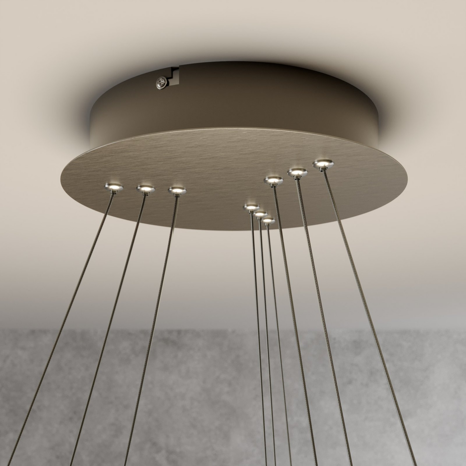 B-Ware Lucande Ezana Pendelleuchte Deckenlampe Hängeleuchte Lampe ø80cm Led Metall