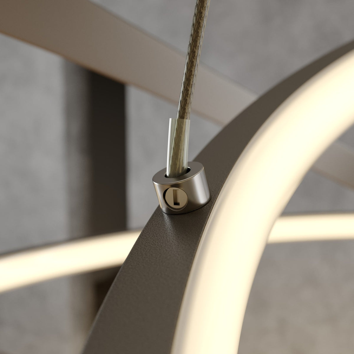 Lucande Pendelleuchte Hängelampe LED nickel Metall Kunststoff dimmbar warmweiß - 4251096556858