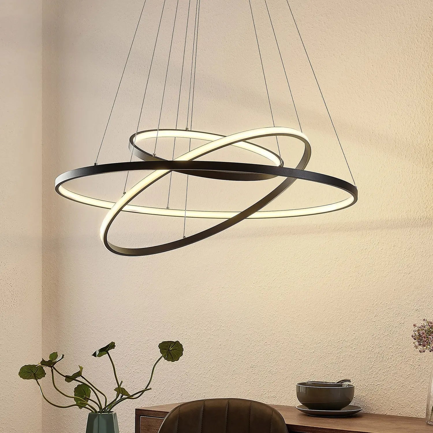 B-Ware Lucande Pendelleuchte Hängelampe Led Schwarz Ezana Leuchte Dimmbar Siehe Text - 4251911705157