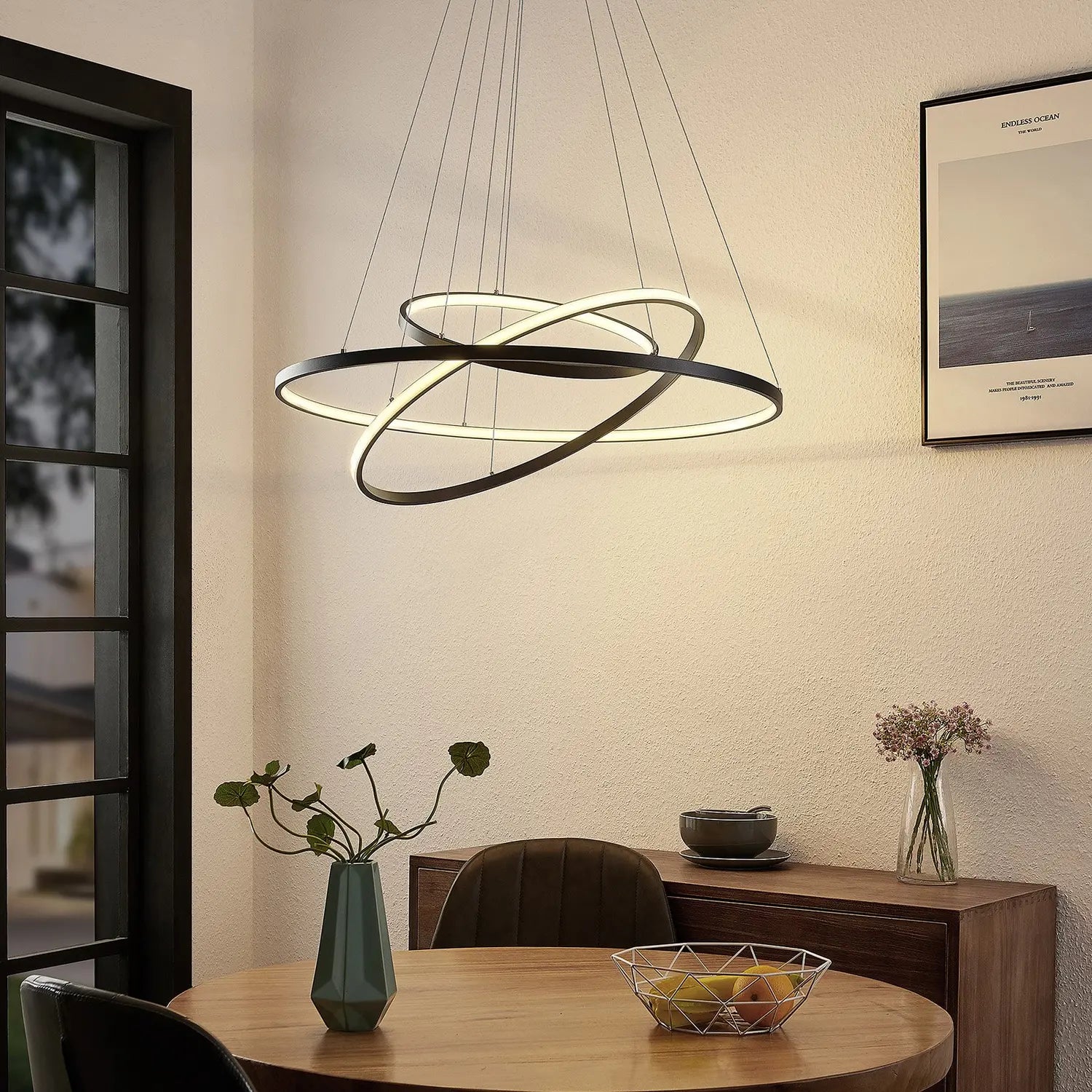 B-Ware Lucande Pendelleuchte Hängelampe Led Schwarz Ezana Leuchte Dimmbar Siehe Text - 4251911705157