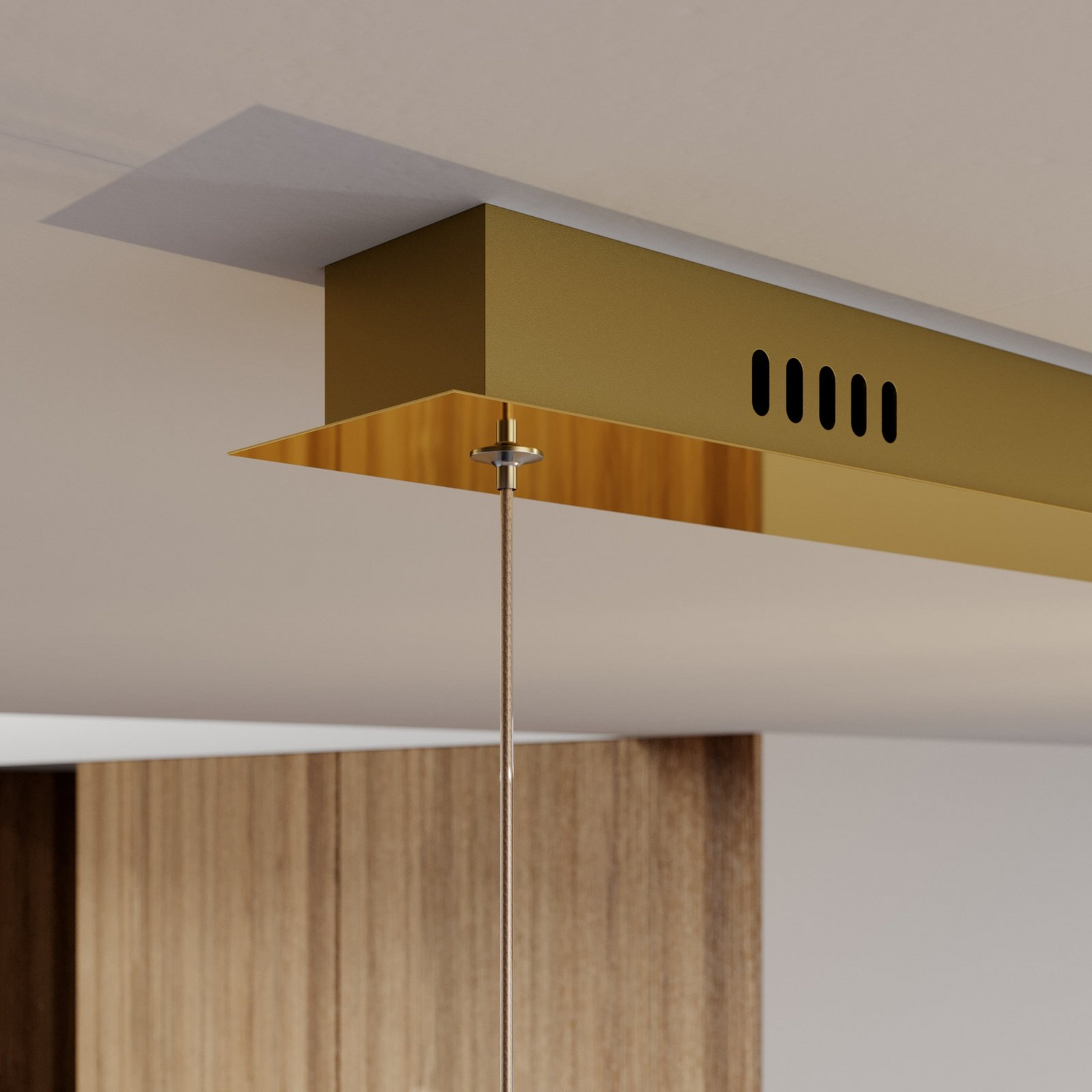 B-Ware Lucande Pendelleuchte Hängelampe Led Hayley Glas Gold Esstischlampe Länglich548