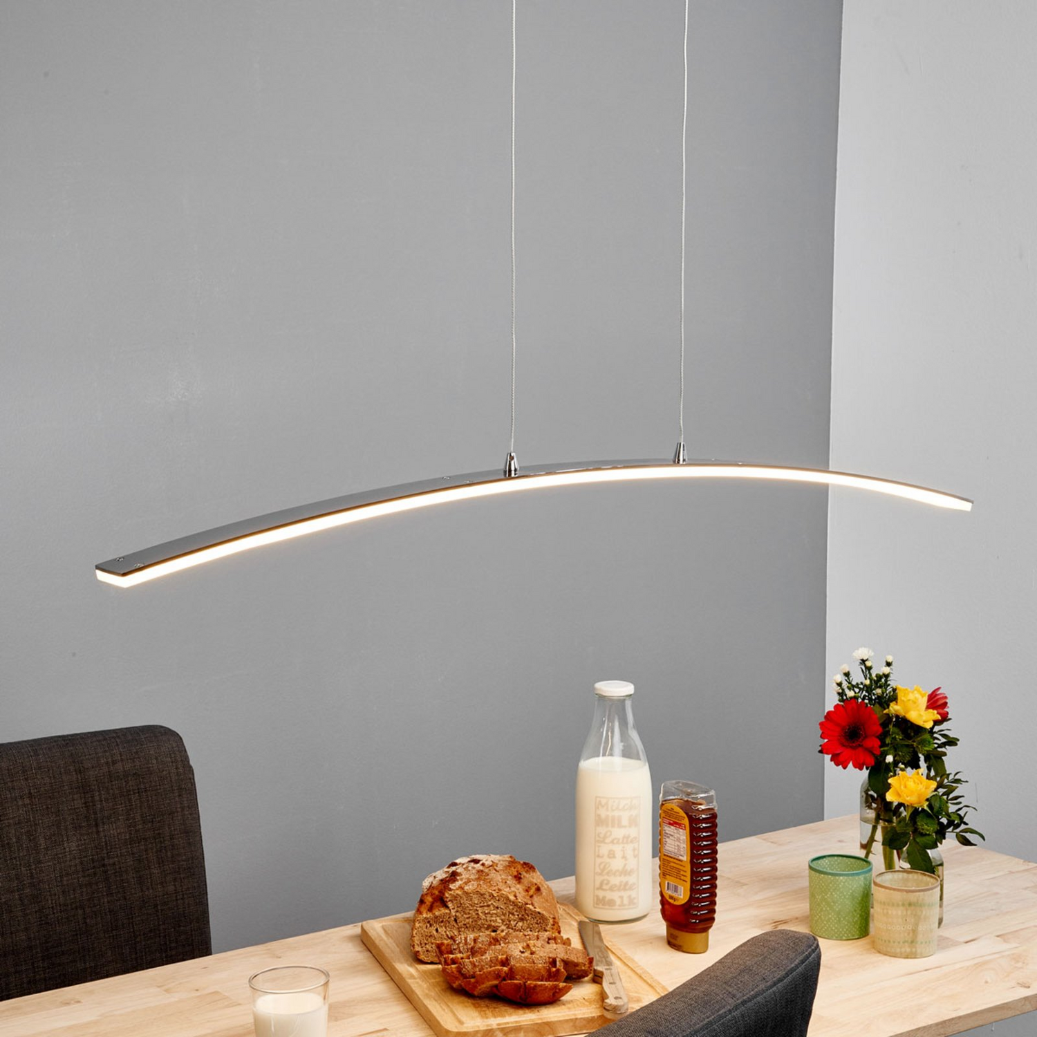 Suspension LED Lucande de qualité B, plafonnier Lorian, 19 W
