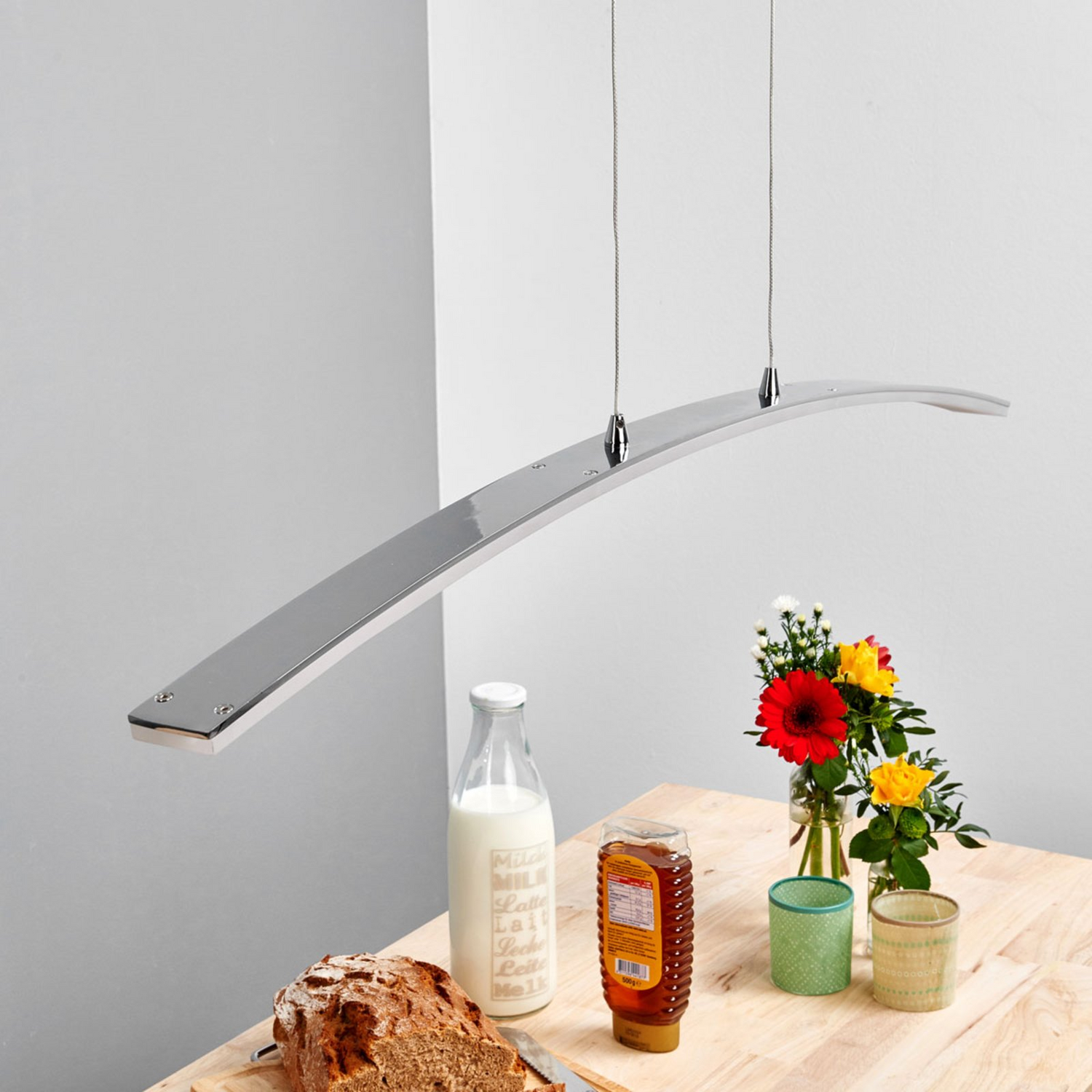 Suspension LED Lucande de qualité B, plafonnier Lorian, 19 W