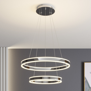 B-Ware Lucande Pendelleuchte Hängelampe Led Lyani Chrom Dimmbar Zweistufig Esszimmer960