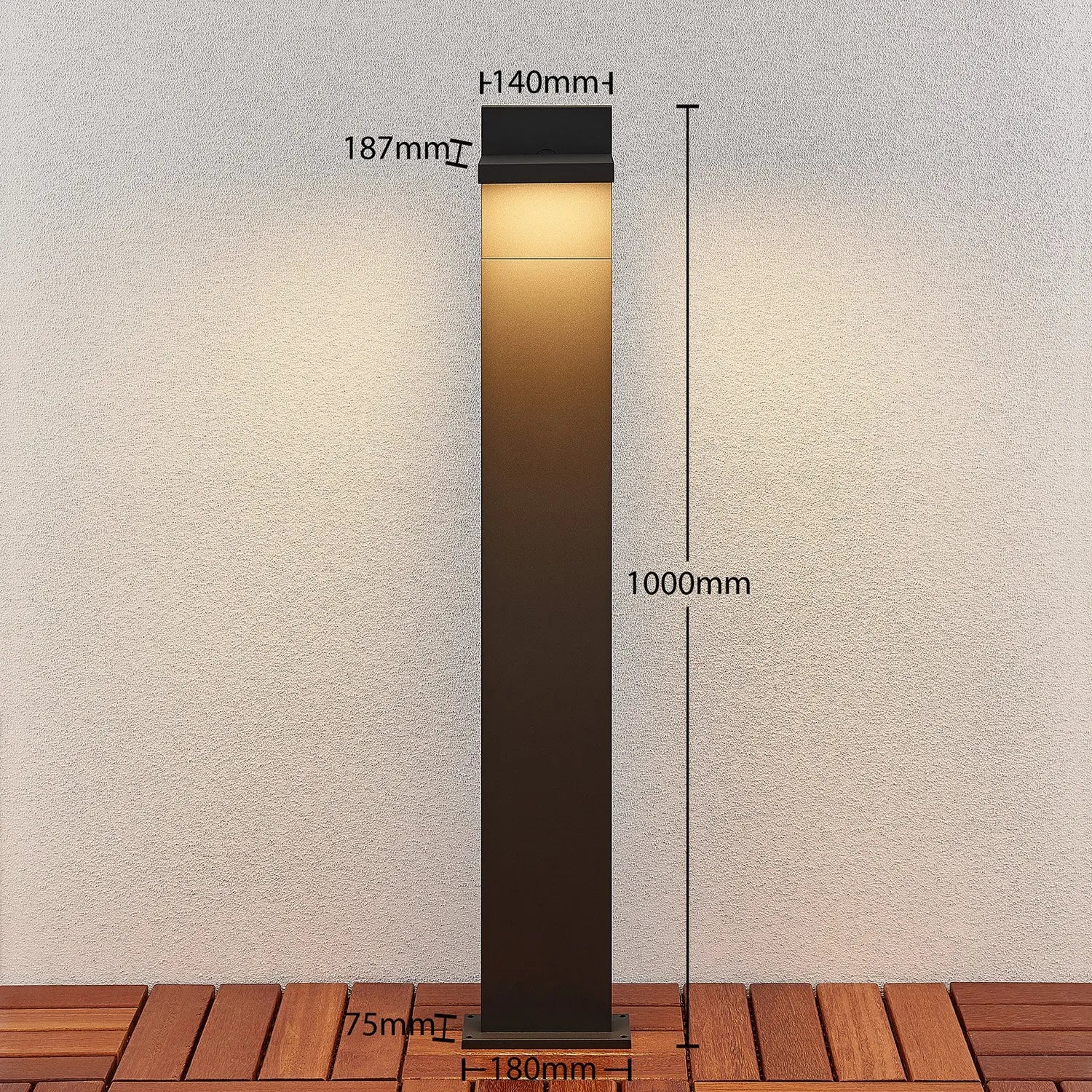 B-Ware Lucande Led Pollerleuchte Silvan Sockelleuchte Wegeleuchte Außenleuchte Leuch474 - 4251096556735