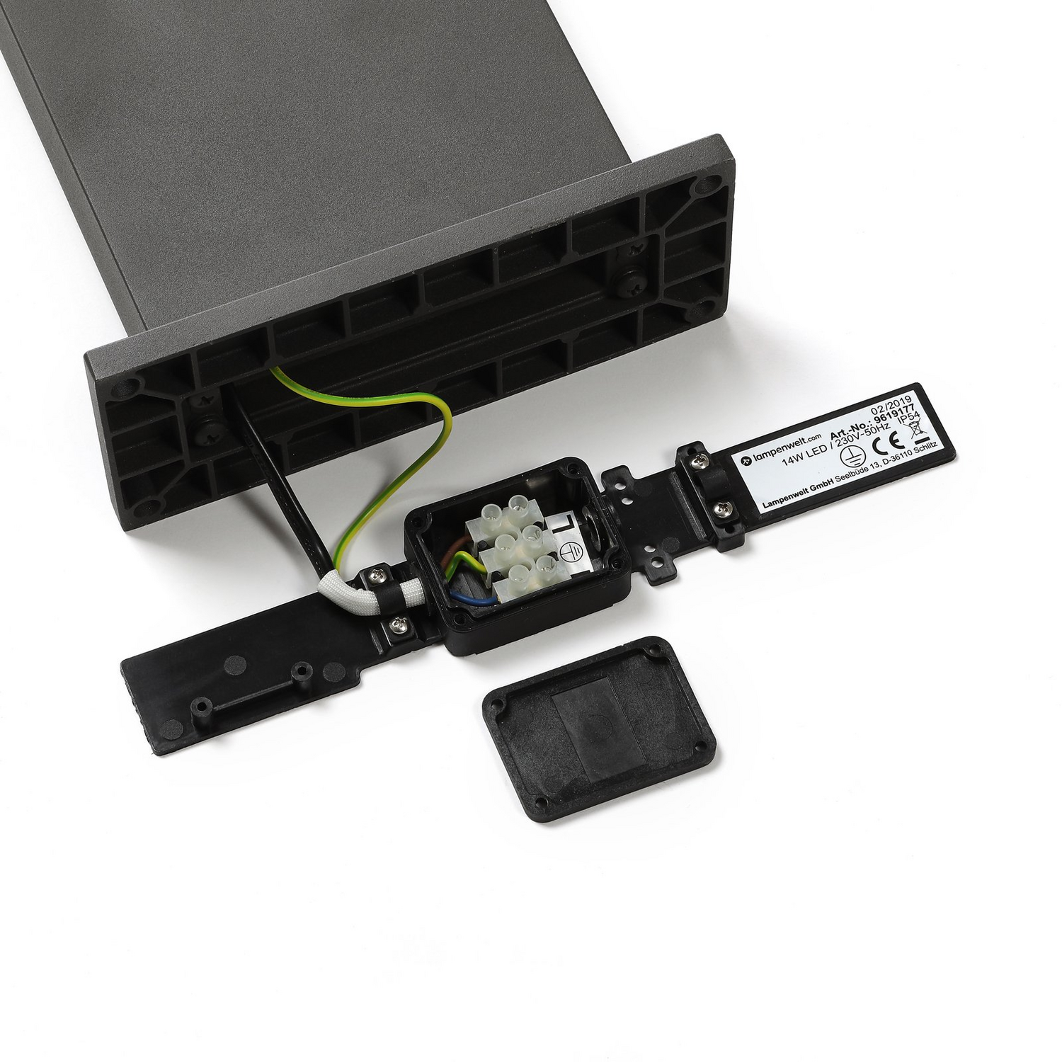 B-Ware Lucande Wegeleuchte Pollerleuchte Led Sensor Grafitgrau Außenleuchte Anthrazit 6