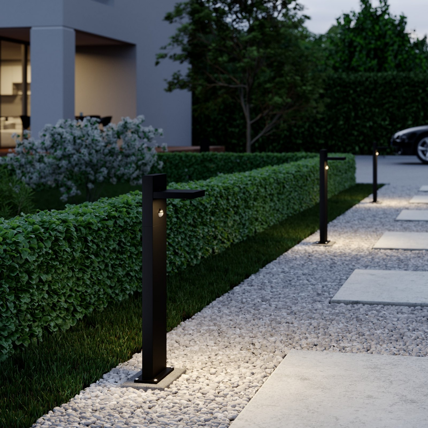 Lucande Led Pollerleuchte Wegeleuchte Gartenlampe Silvan Bewegungssensor Led 14 W B-Ware - 4251096556742