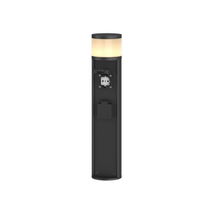 B-Ware Lucande Corban Led Sockelleuchte 2 Steckdosen Gartensteckdosensäule Wasserfest