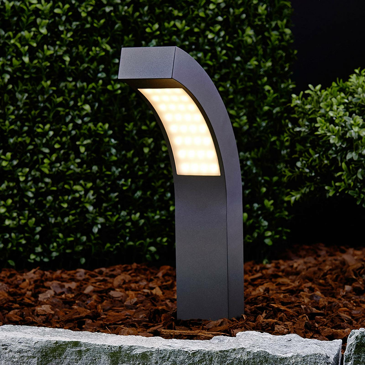 Lindby Geneigte Led Sockelleuchte Lennik Wegelampe Gartenlampe Lampe Led 40 Cm B-Ware - 6291105702669