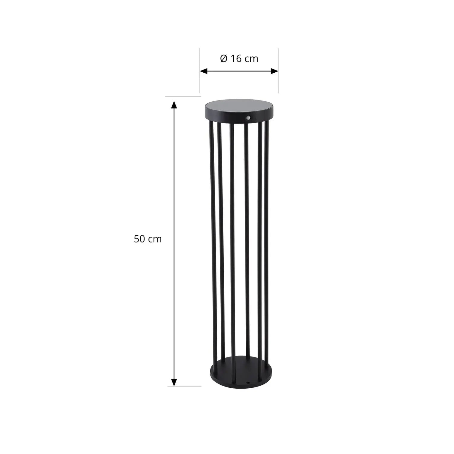 B-Ware Lucande Wegeleuchte Gartenlampe Led Solarleuchte Sensor Schwarz Aluminium 70 Cm - 4251911777161