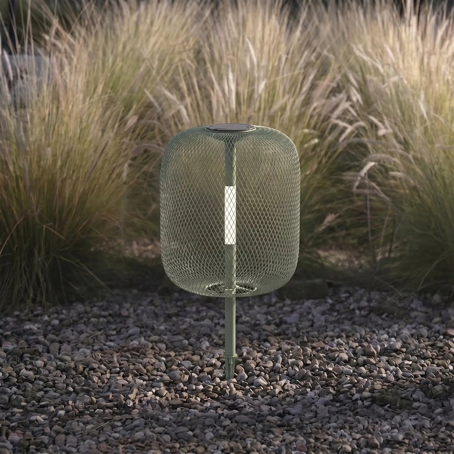 B-Ware Lucande Erdspießleuchte Gartenlampe Leuchte Faylen Led Solarleuchte Grün Ip65 - 4255830912832