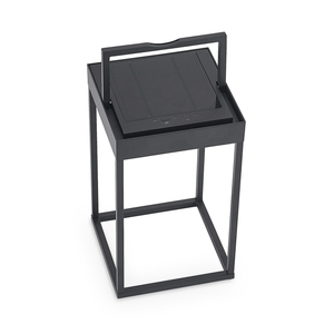 B-Ware Lucande Led Solarleuchte Außenlampe Gartenleuchte Schwarz Metall Ip65 38 Cm