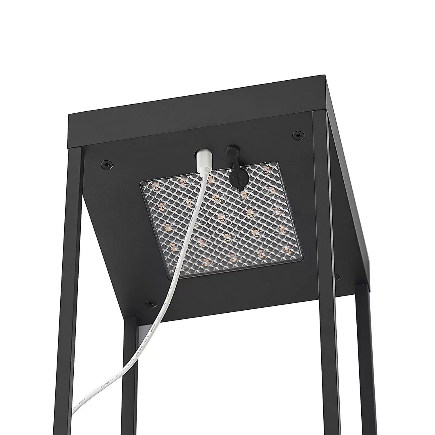 B-Ware Lucande Solarleuchte Gartenlampe Led Außenleuchte Schwarz Aluminium Lynzy 58 Cm - 4251911700084