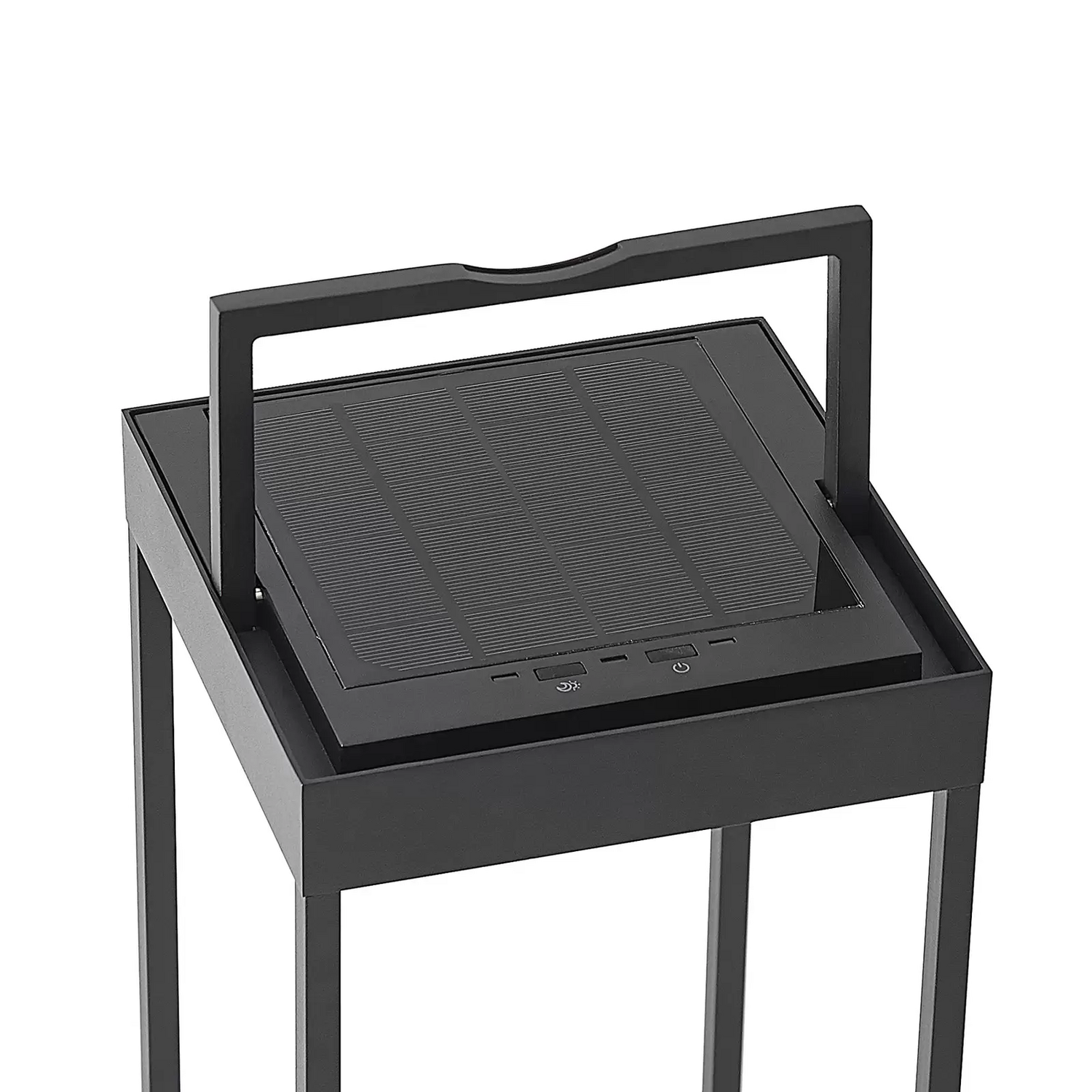 B-Ware Lucande Solarleuchte Gartenlampe Led Außenleuchte Schwarz Aluminium Lynzy 58 Cm - 4251911700084