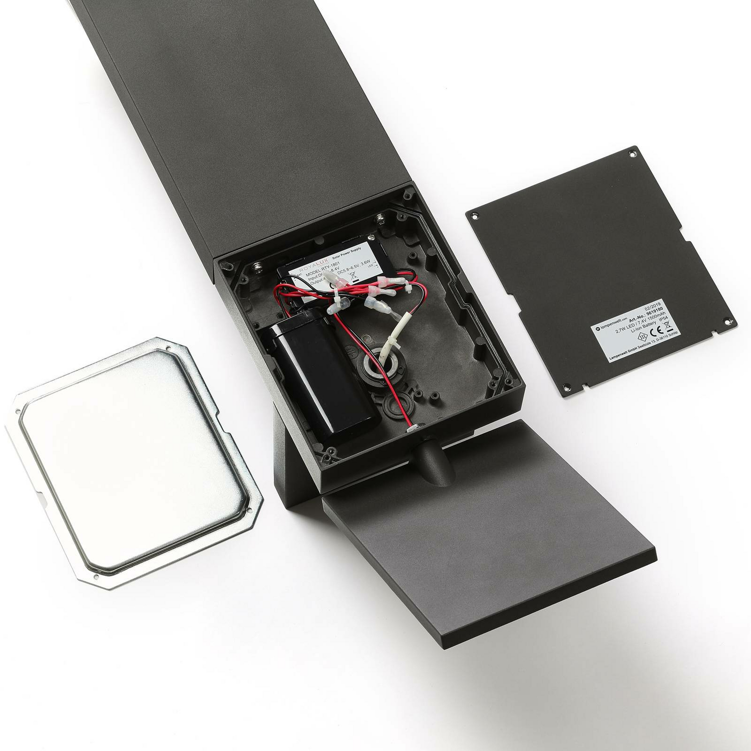 B-Ware Lucande Solar Led Wegelampe Silvan Wegeleuchte Lampe Bewegunssensor Grafitgrau - 4251096556773