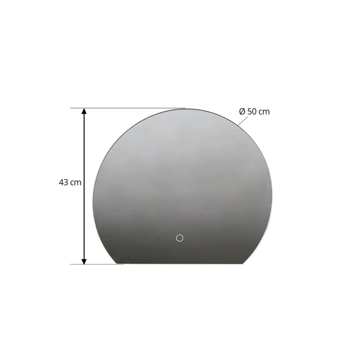 Lucande Led Spiegel Celestiel Halbrund Cct ø 50 Cm Lampe Leuchte Spot Licht B-Ware - 4251911777956