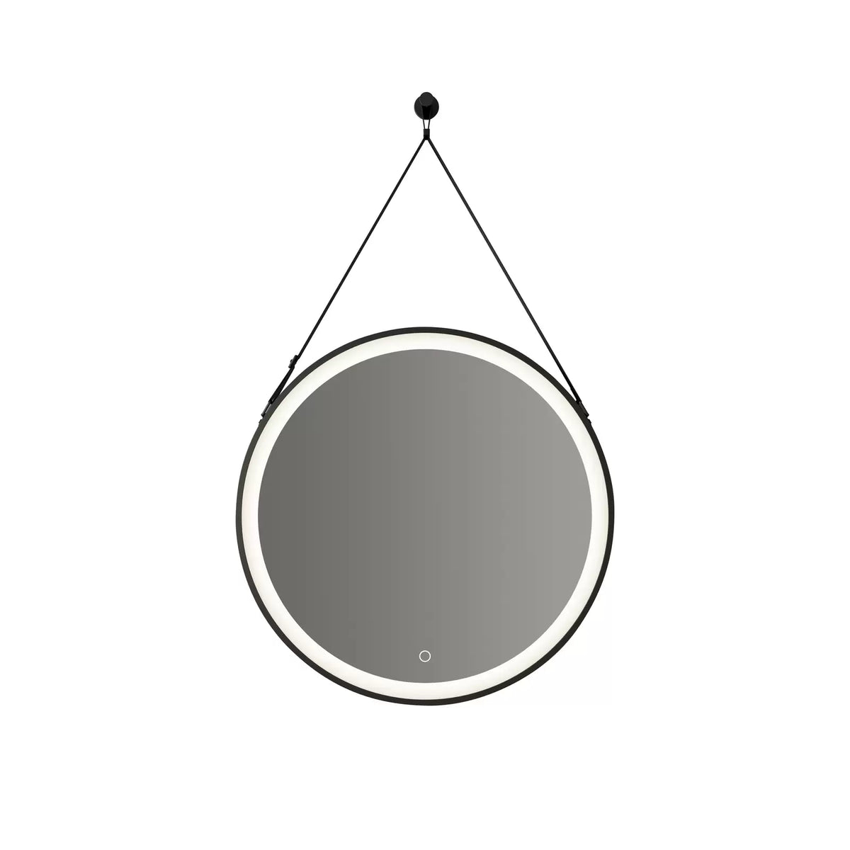 Lucande Spiegel Badezimmerspiegel Lelin LED beleuchteter Spiegel CCT schwarz Alu - 4251911777932