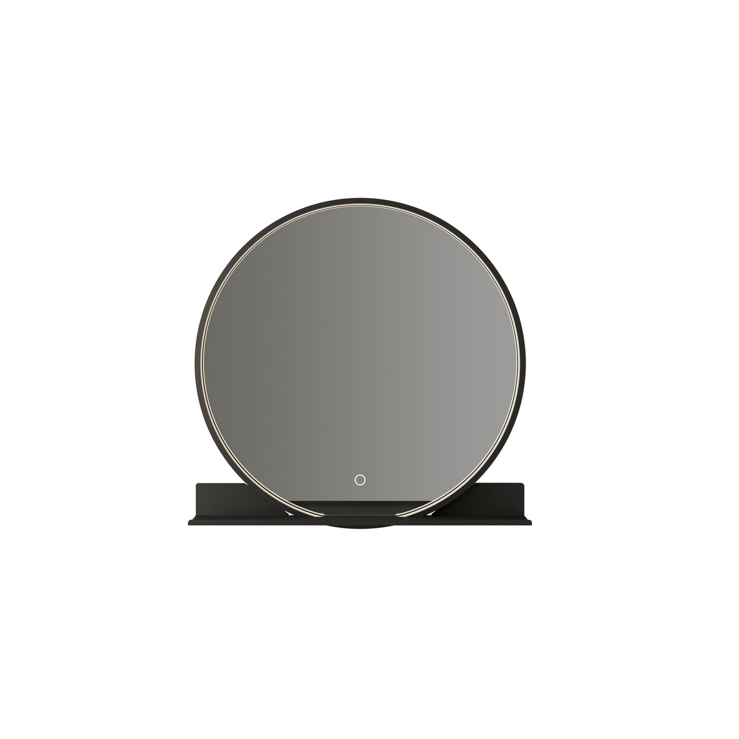 B-Ware Lucande Spiegel Badspiegel Led Ablage Aluminium Glas Schwarz Cct Beleuchtung 226