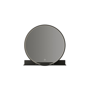 B-Ware Lucande Spiegel Badspiegel Led Ablage Aluminium Glas Schwarz Cct Beleuchtung 226