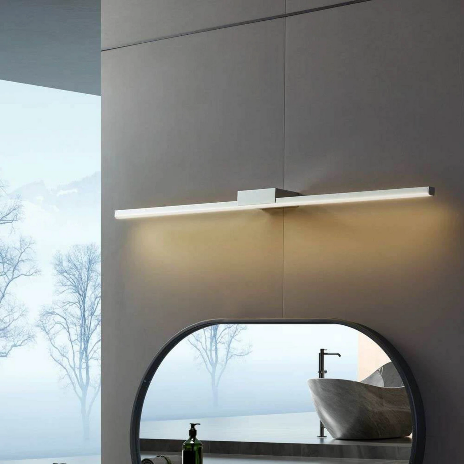 B-Ware Lucande Led Spiegellampe Wandleuchte Led Lampe Leuchte Spiegel Kivana 90 Cm Ip44