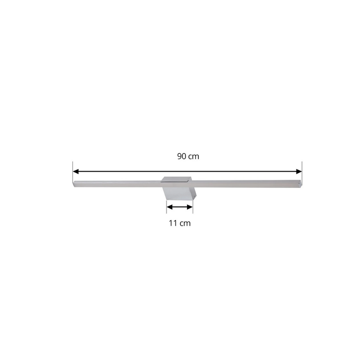 Lucande Led Spiegellampe Kivana Chrom Metall 90 Cm Ip44 Lampe Leuchte Spot Licht B-Ware