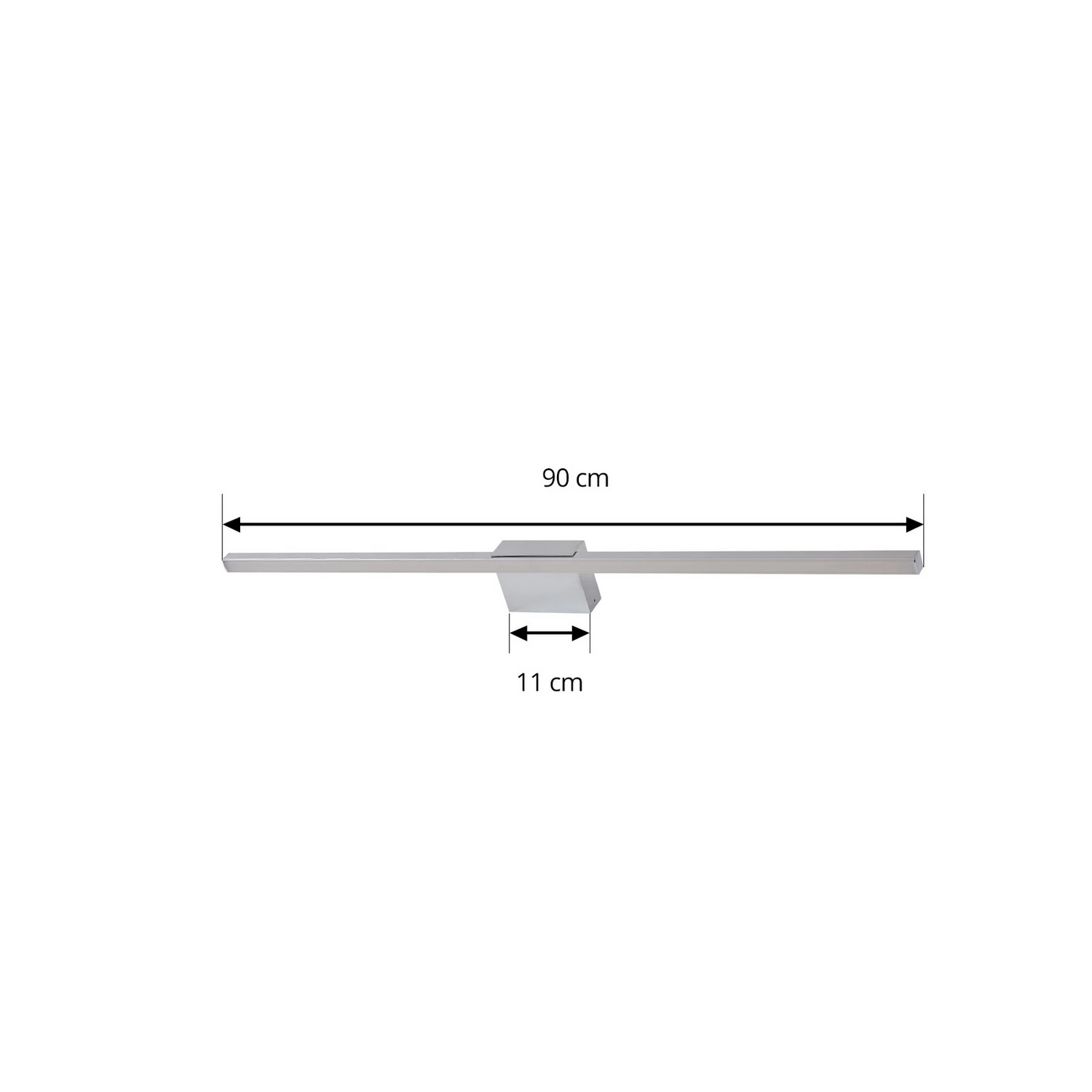 B-Ware Lucande Spiegellampe Spiegelbeleuchtung Led Chrom Aluminium Badezimmerlampe 923