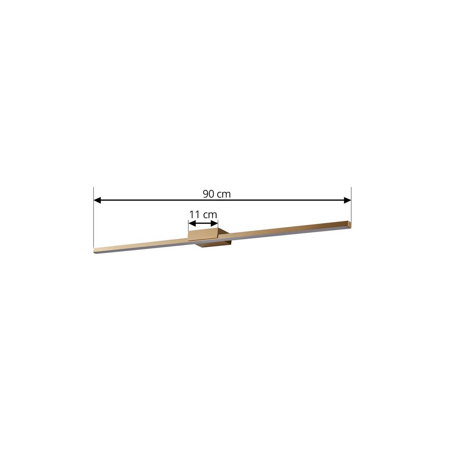 B-Ware Lucande Led Spiegellampe Spiegellicht Kivana Kupfer Metall 90cm Ip44 Lampe