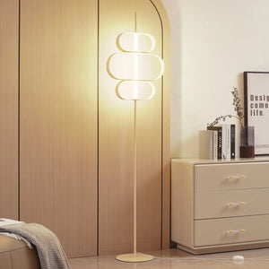 B-Ware Lucande Stehleuchte Stehlampe Led Audrina Beige Metall Dimmbar Wohnzimmer Licht