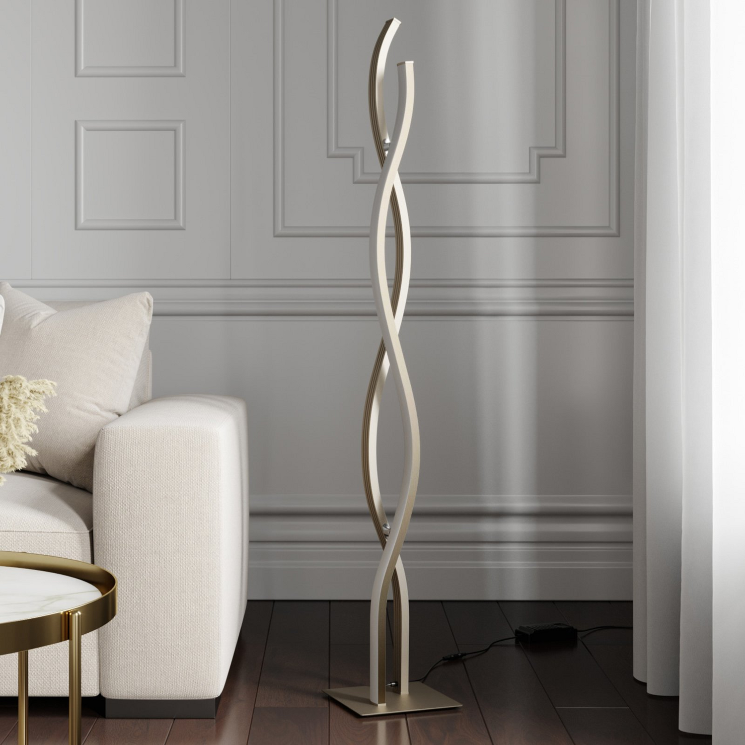 B-Ware Lucande Stehleuchte Stehlampe Led Mairia Alu Wohnzimmer Dimmbar Siehe Text - 4251096572919