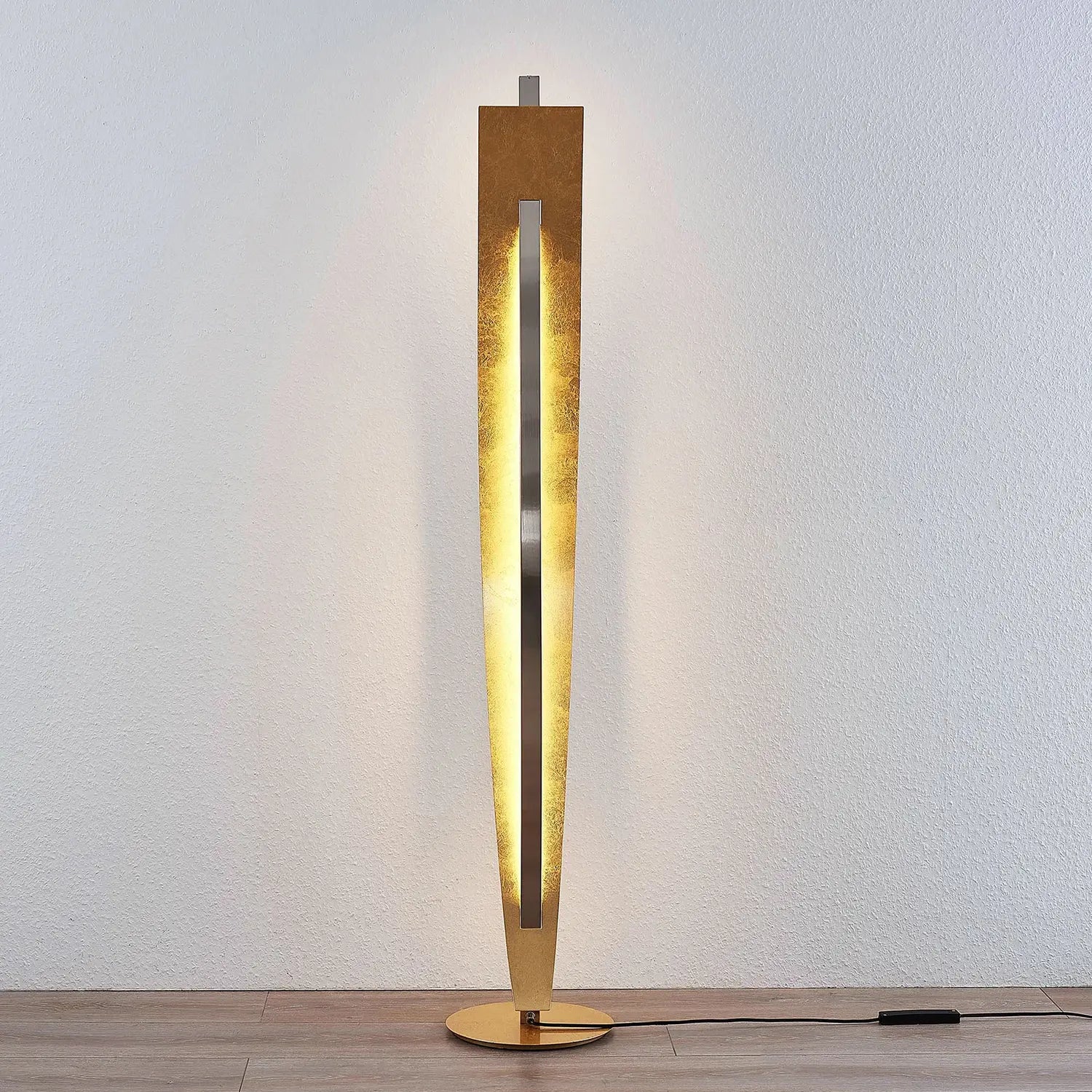 B-Ware Lucande Stehleuchte Standlampe Led Gold Marija Metall Kunststoff Dimmbar - 12753289658028