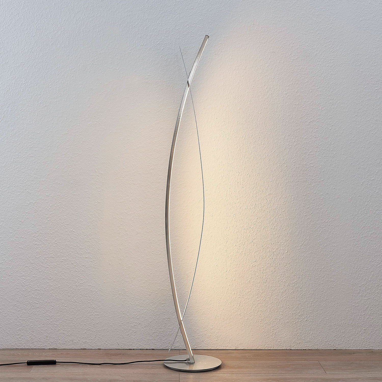 B-Ware Lucande Stehleuchte Stehlampe Led Marija Silber Dimmbar Beleuchtung Raum389 - 4251096553642