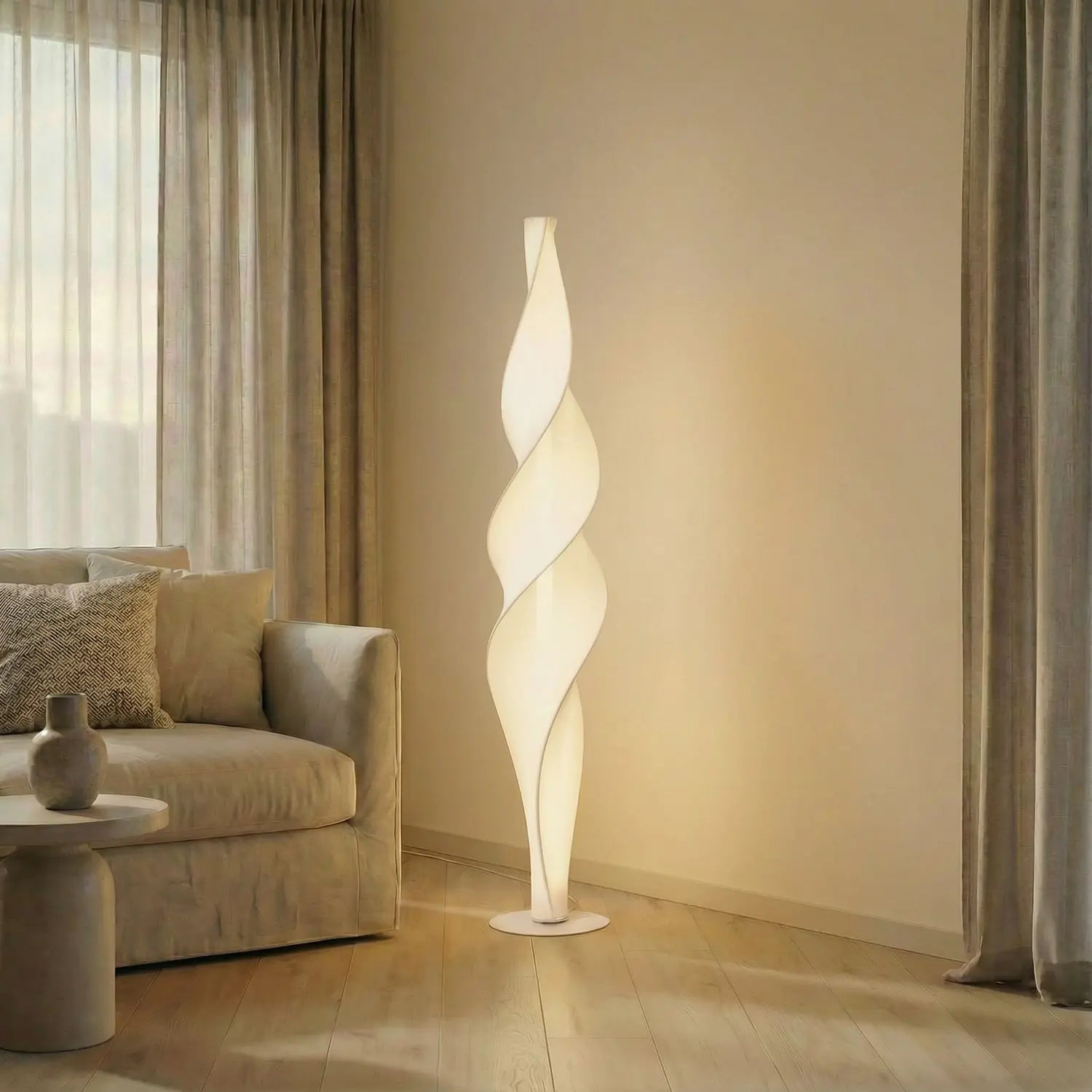 B-Ware Lucande Stehleuchte Stehlampe Led Weiß Dimmer Novelle Designer Siehe Text - 4255830904547