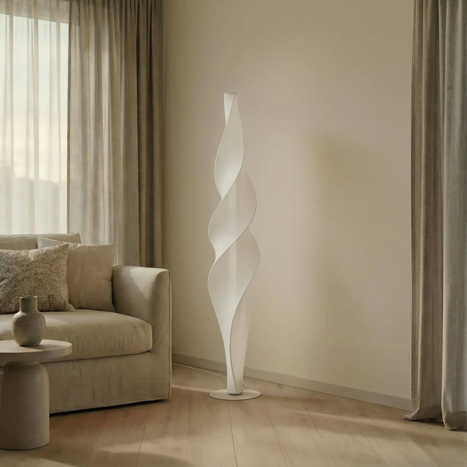 B-Ware Lucande Stehleuchte Stehlampe Led Weiß Dimmer Novelle Designer Siehe Text - 4255830904547