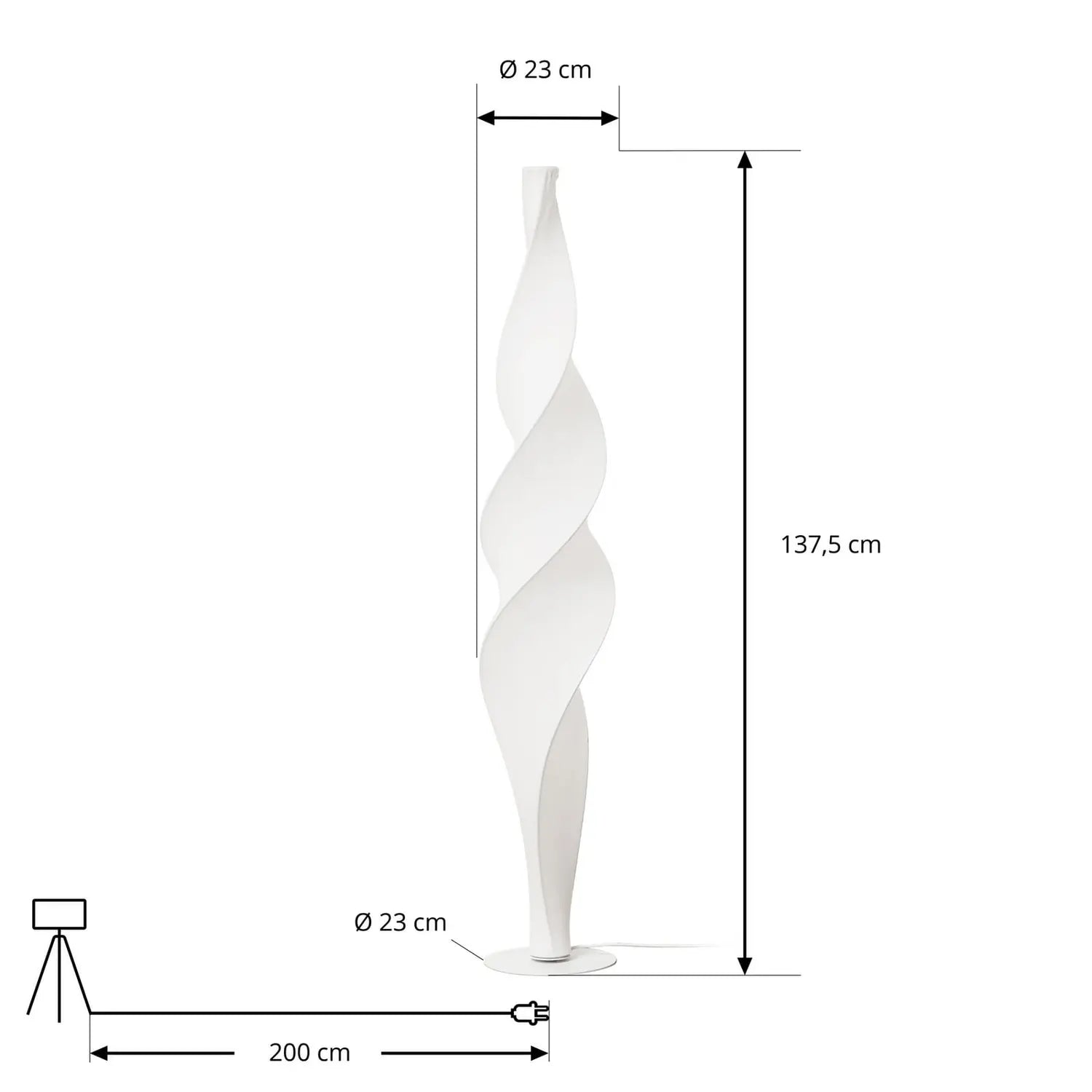 B-Ware Lucande Stehleuchte Stehlampe Led Weiß Dimmer Novelle Designer Siehe Text - 4255830904547