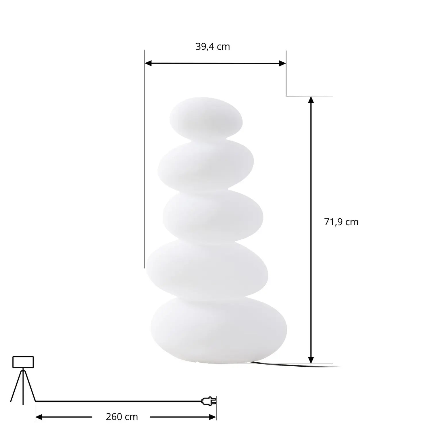 B-Ware Stehleuchte Außenlampe Lucande Led Lampe Soriel Fernbedienung Weiß Ip54 - 4255830910890