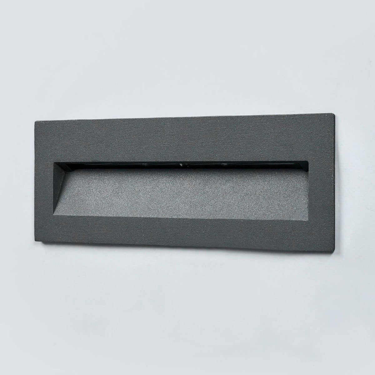 Lucande Wandleuchte Wandlampe LED Einbauleuchte dunkelgrau Aluminium Glas - 4251096526080