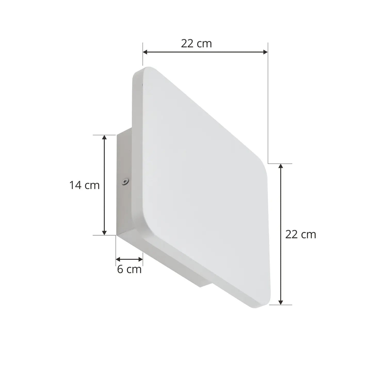 B-Ware Lucande Led Wandleuchte Leuchte Elrik Weiß 22 Cm Metall Wandlampe 3000 K 1700lm - 4251911778984