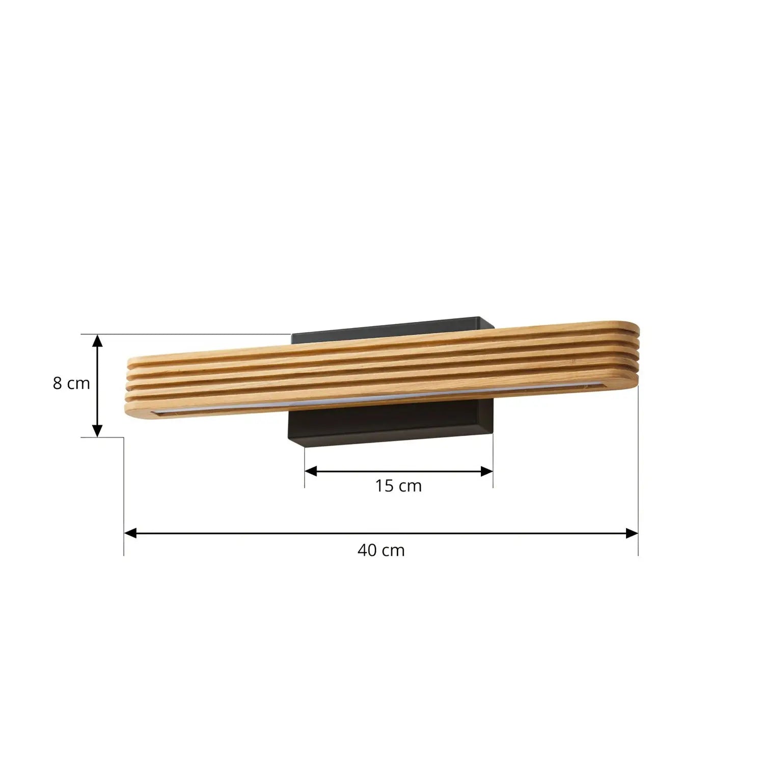 B-Ware Lucande Wandleuchte Wandlampe Led Holz Schwarz Lieske Beleuchtung Innenbere52