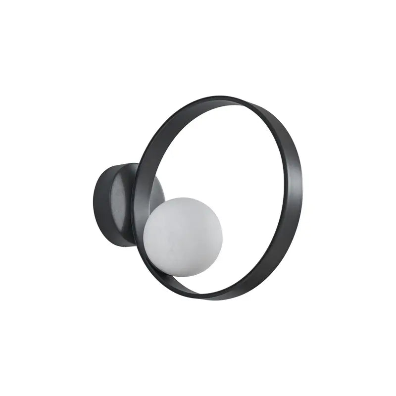 B-Ware Lucande Led Wandleuchte Luneo Wandlampe Leuchte Schwarz/Opal Lampe Glas 30 Cm  - 4251911778946