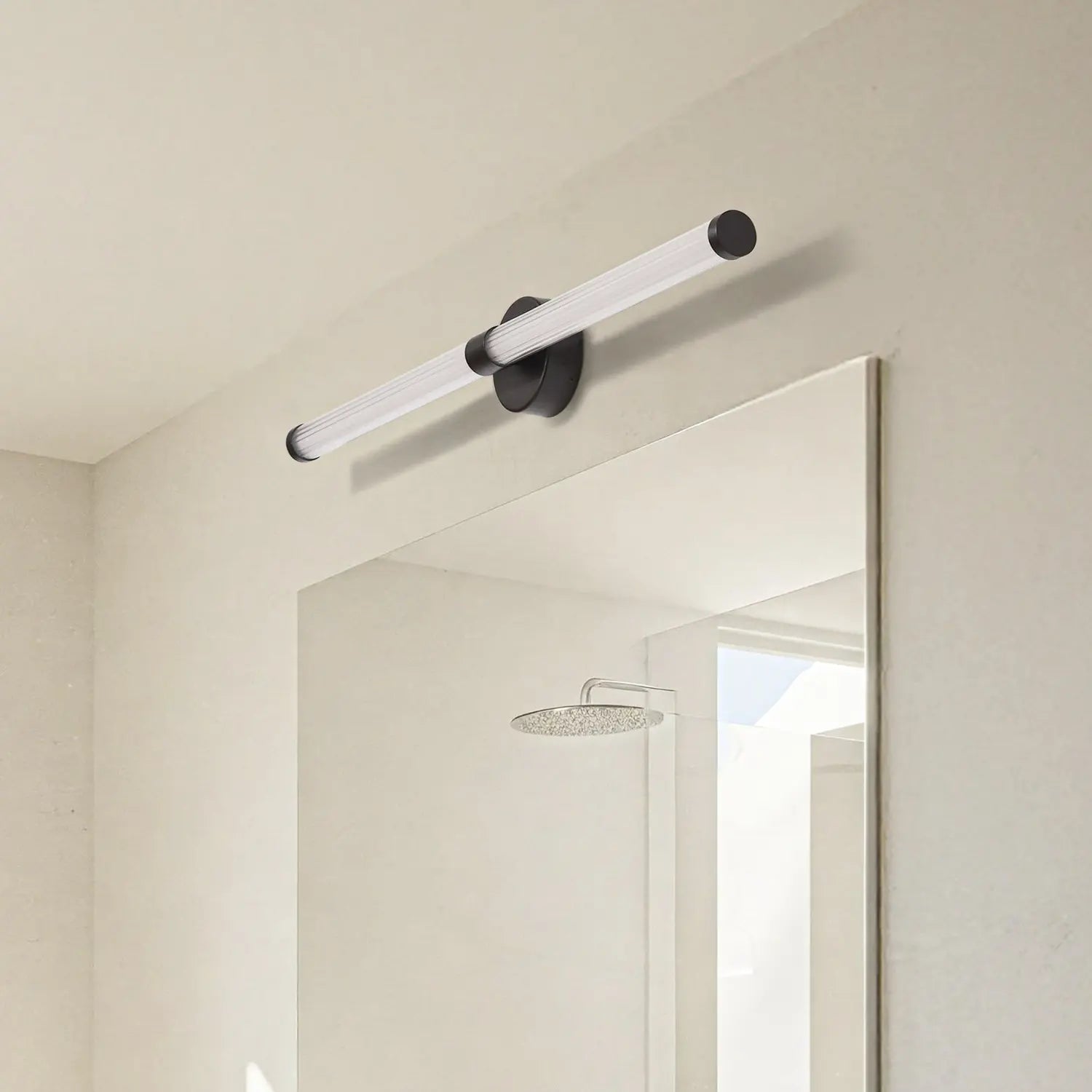 B-Ware Lucande Wandleuchte Wandlampe Led Melisa Schwarz Glas Badezimmer 90 Cm Ip44 Cct - 4255830902864